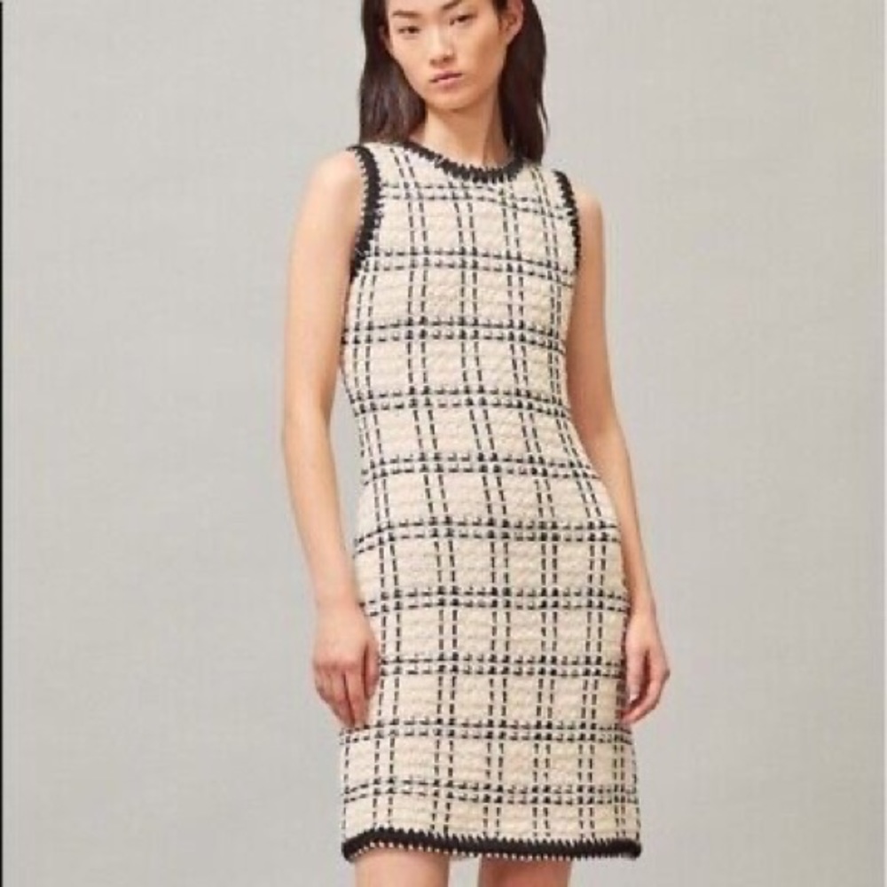 Tory Burch Sleeveless Tweed Dress